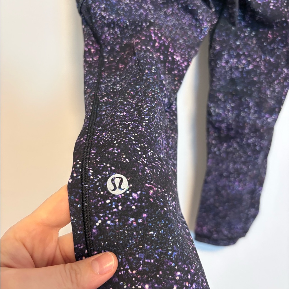 lululemon athletica Purple and Black Leggings